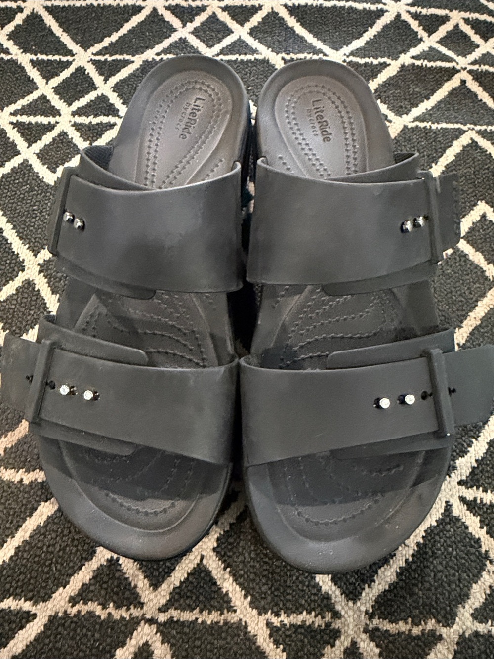 Crocs Brooklyn Buckle Low Wedge Sandals